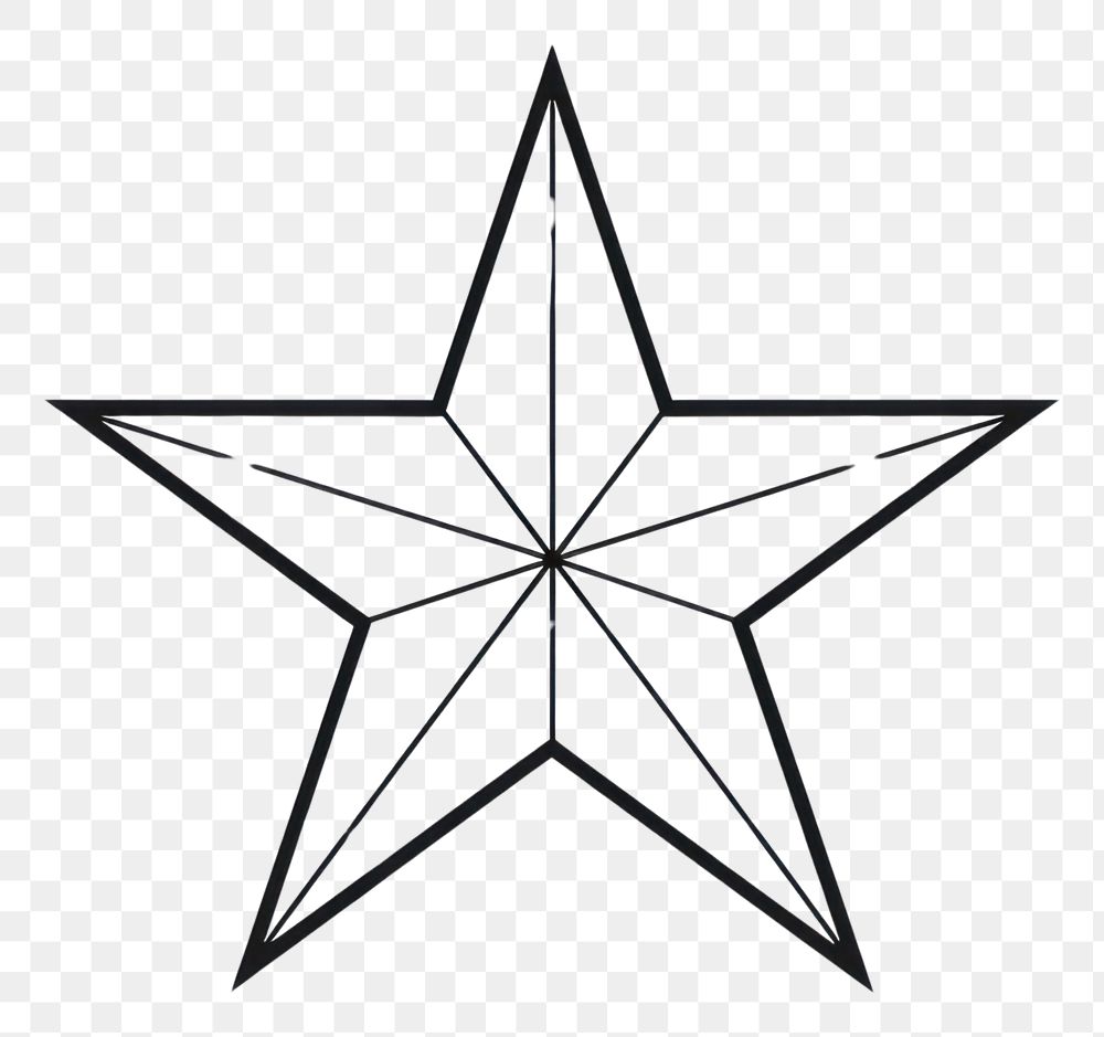 PNG Star sketch symbol white.
