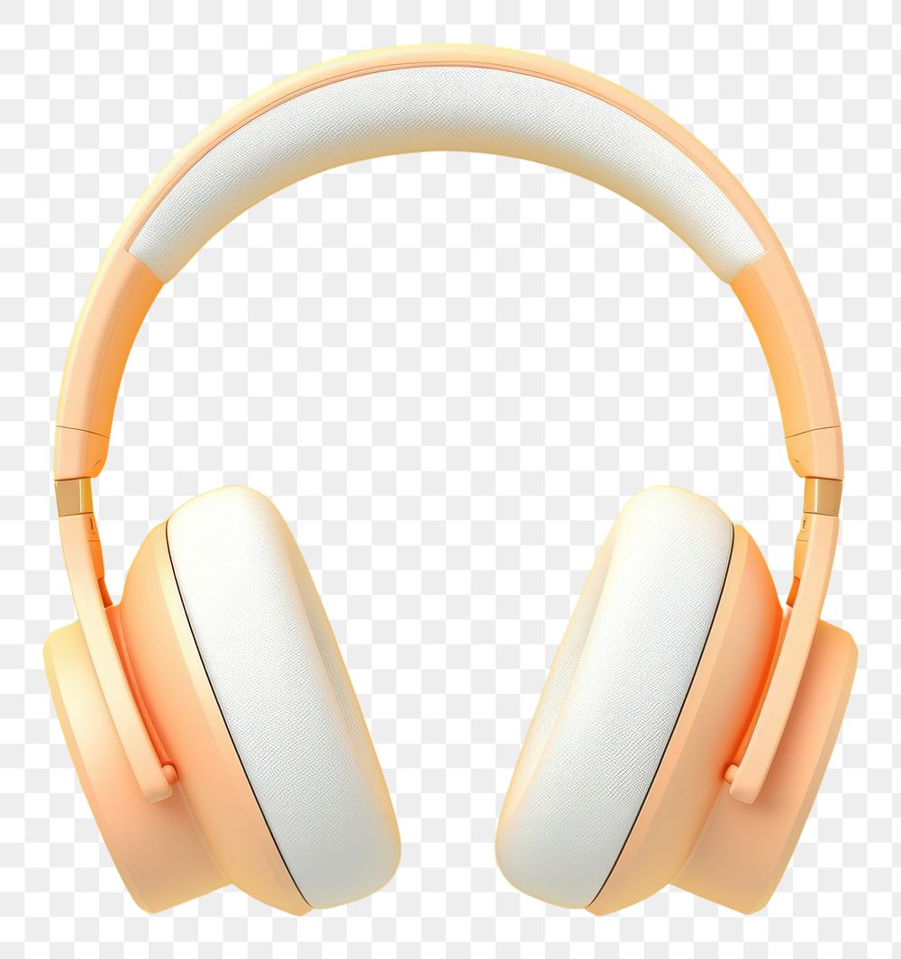 PNG Yellow headphones headset electronics technology.