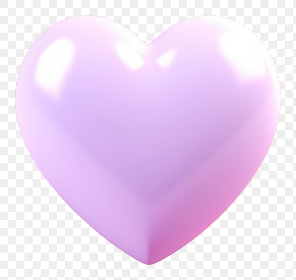 PNG Heart heart lavender balloon.