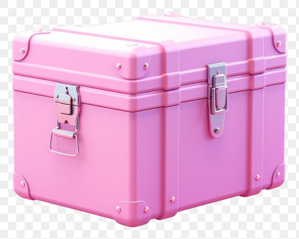 PNG Pink gitf box briefcase container furniture.