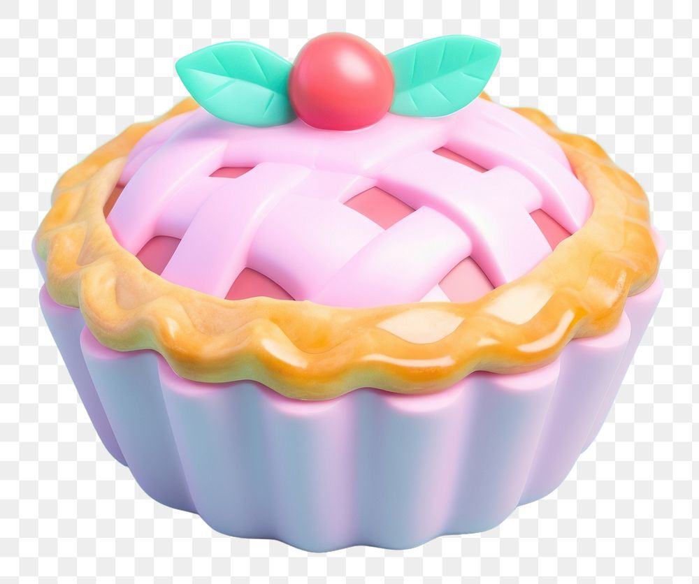 PNG Dessert cupcake icing cream.