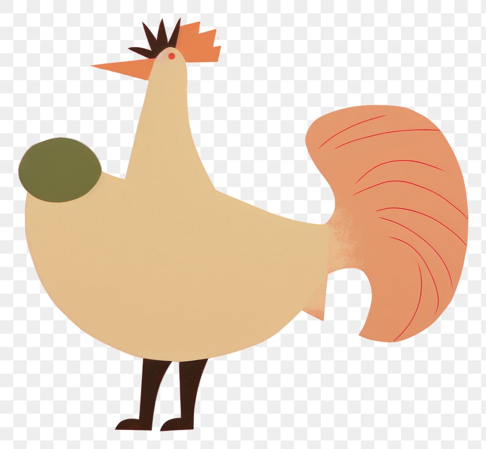 PNG Rooster cartoon animal bird.
