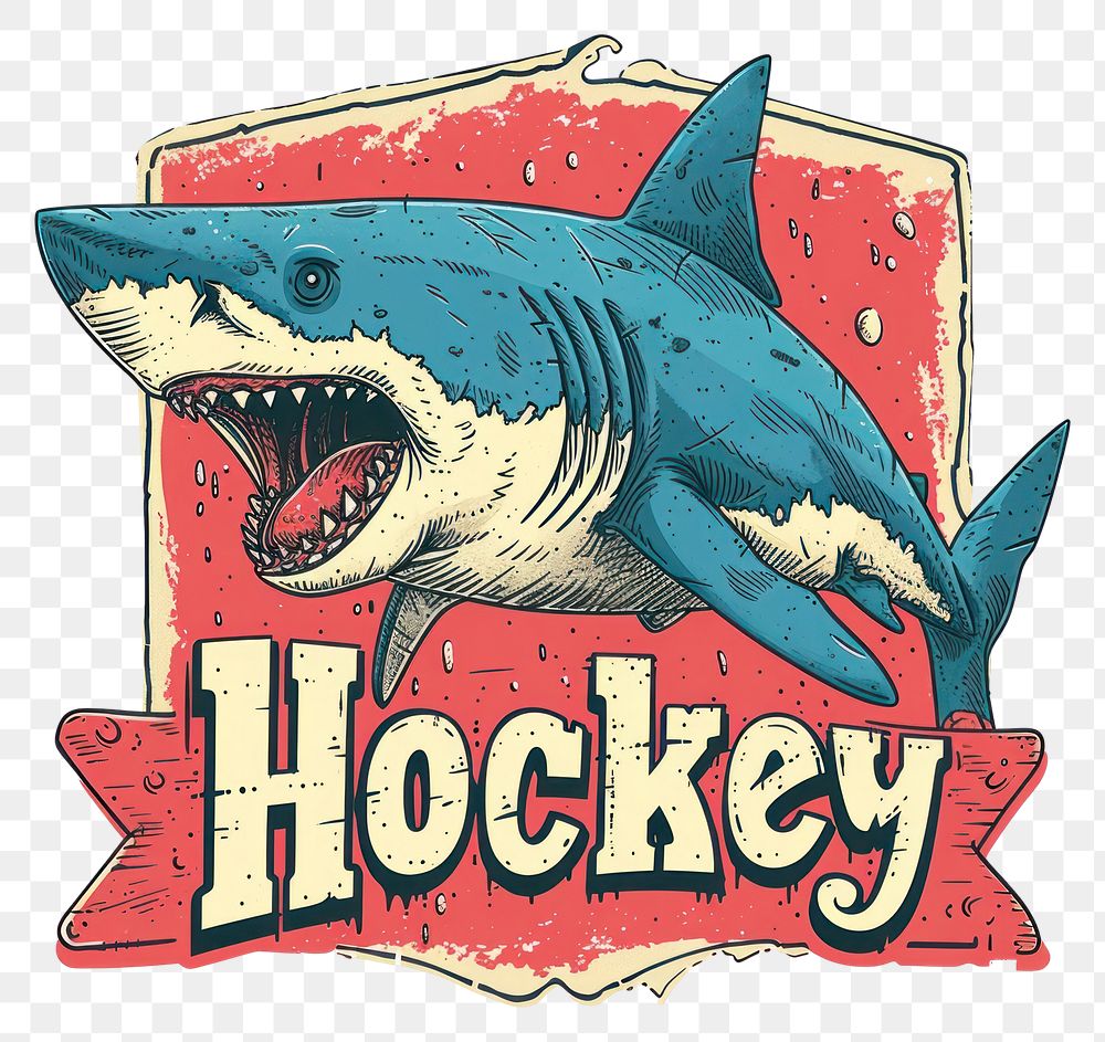 PNG Shark logo fish cartoon.