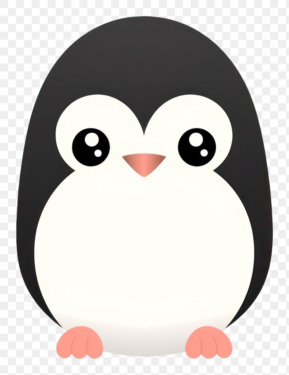 PNG Penguin sticker animal nature bird.