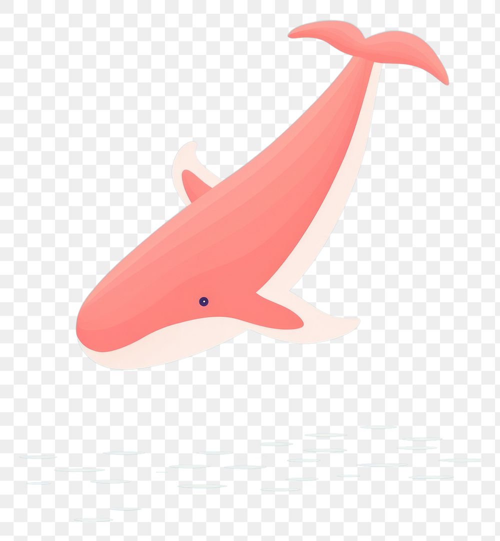 PNG Whale sticker animal fish underwater.