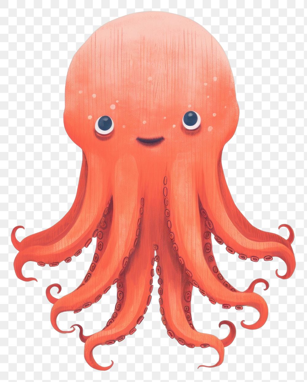 PNG  Octopus jellyfish animal cute.
