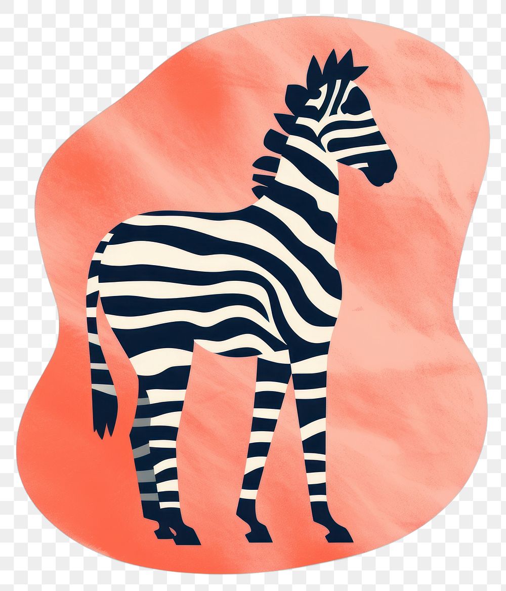 PNG Zebra animal mammal representation.