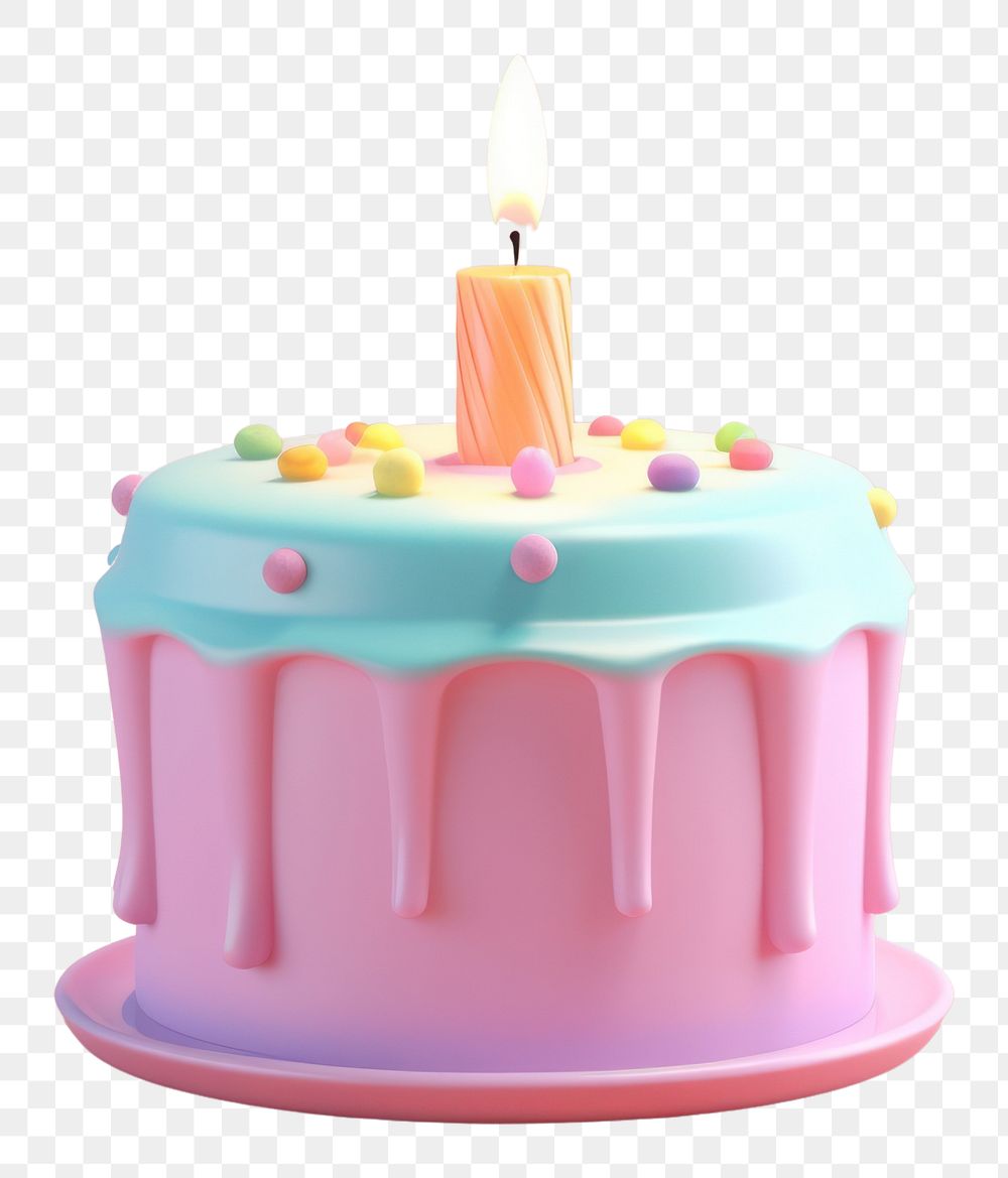 PNG Birthday cake dessert cupcake candle.