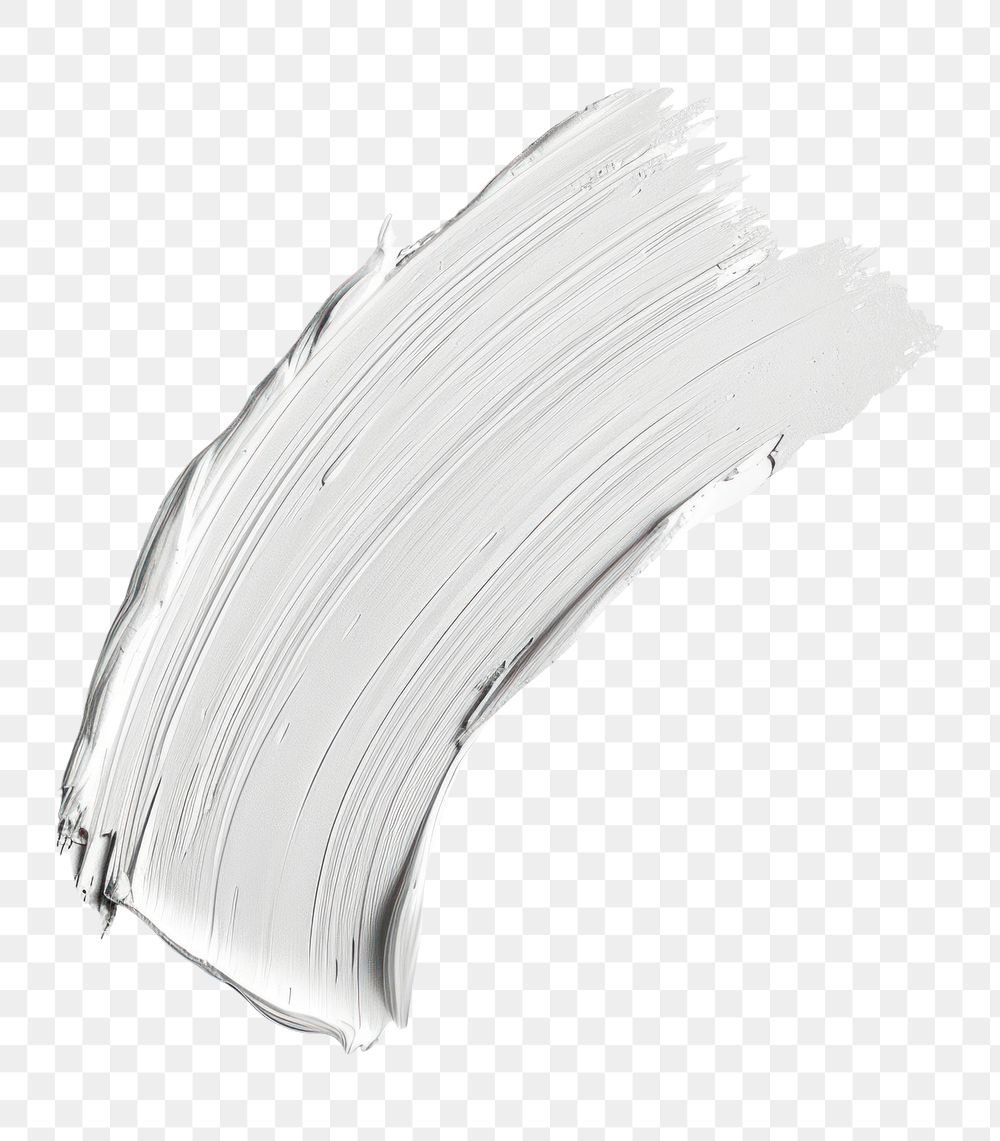PNG White brush stroke drawing sketch white background.