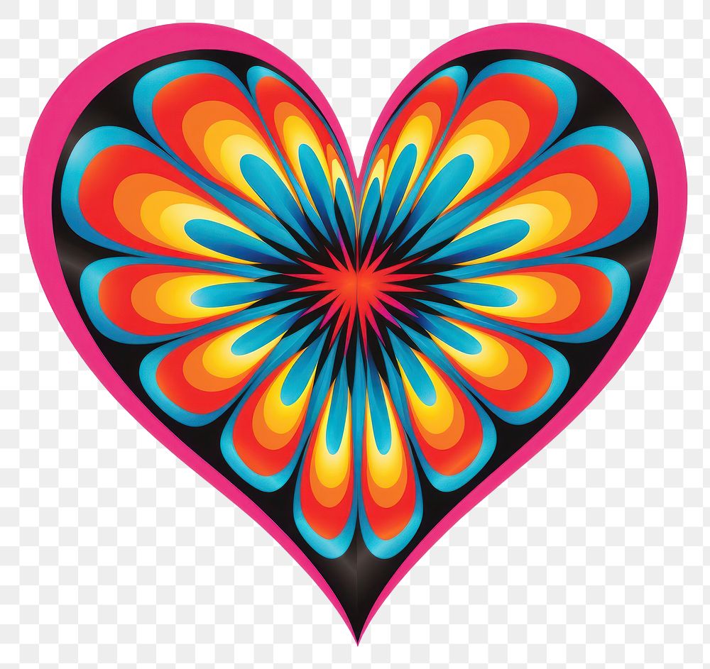 PNG Heart heart pattern creativity.