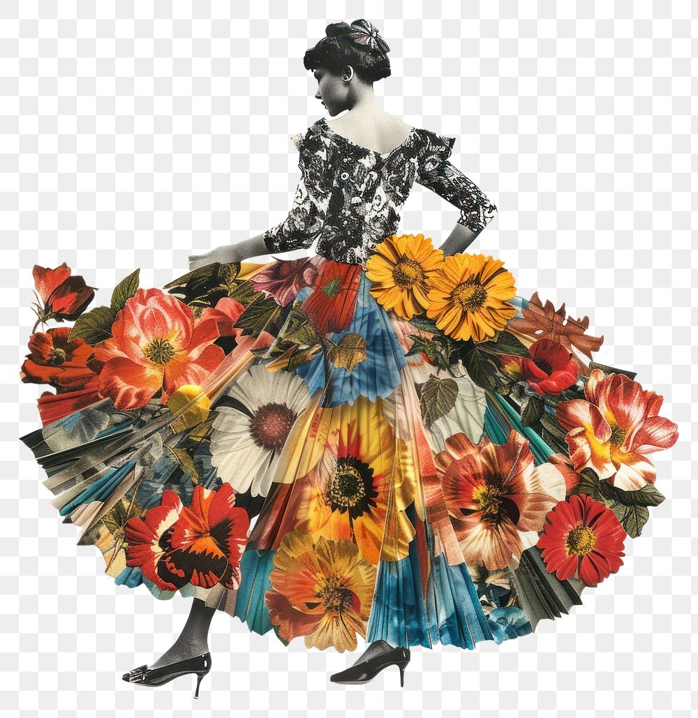 PNG Fashion pattern dancing flower
