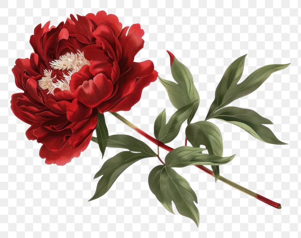 PNG  Illustration of peony flower plant rose