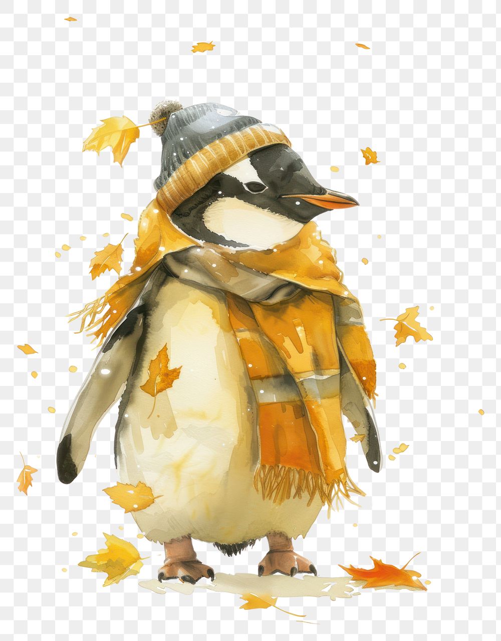 PNG Penguin outdoors animal sketch.