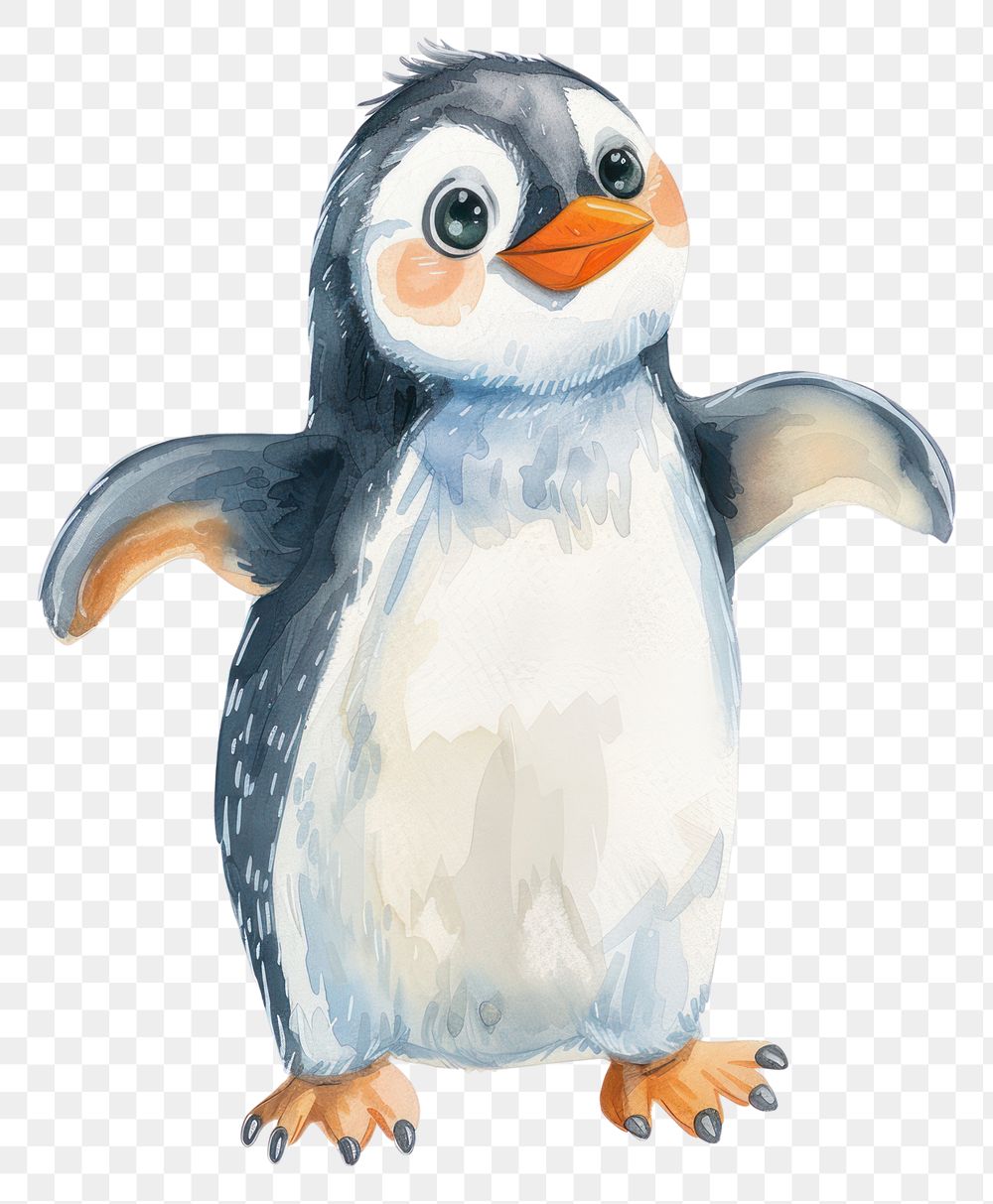 PNG Penguin animal sketch bird.