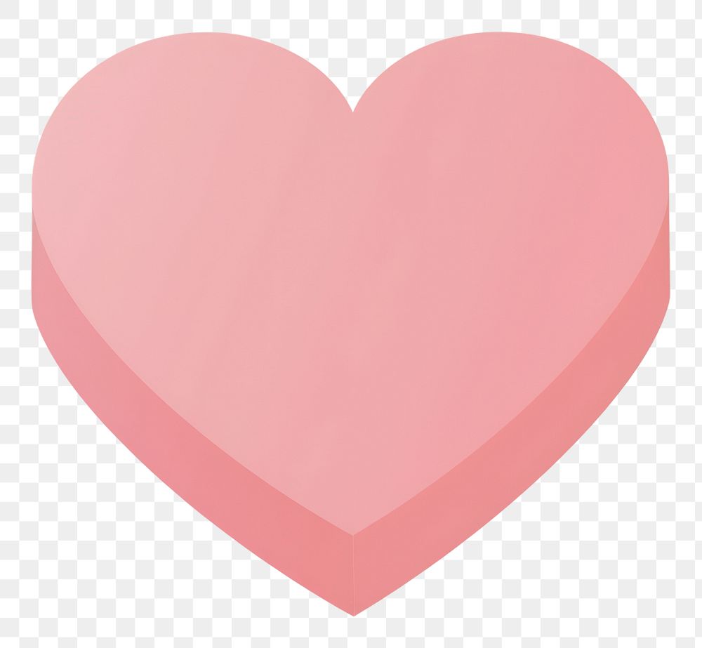 PNG Gift box heart shape pink.