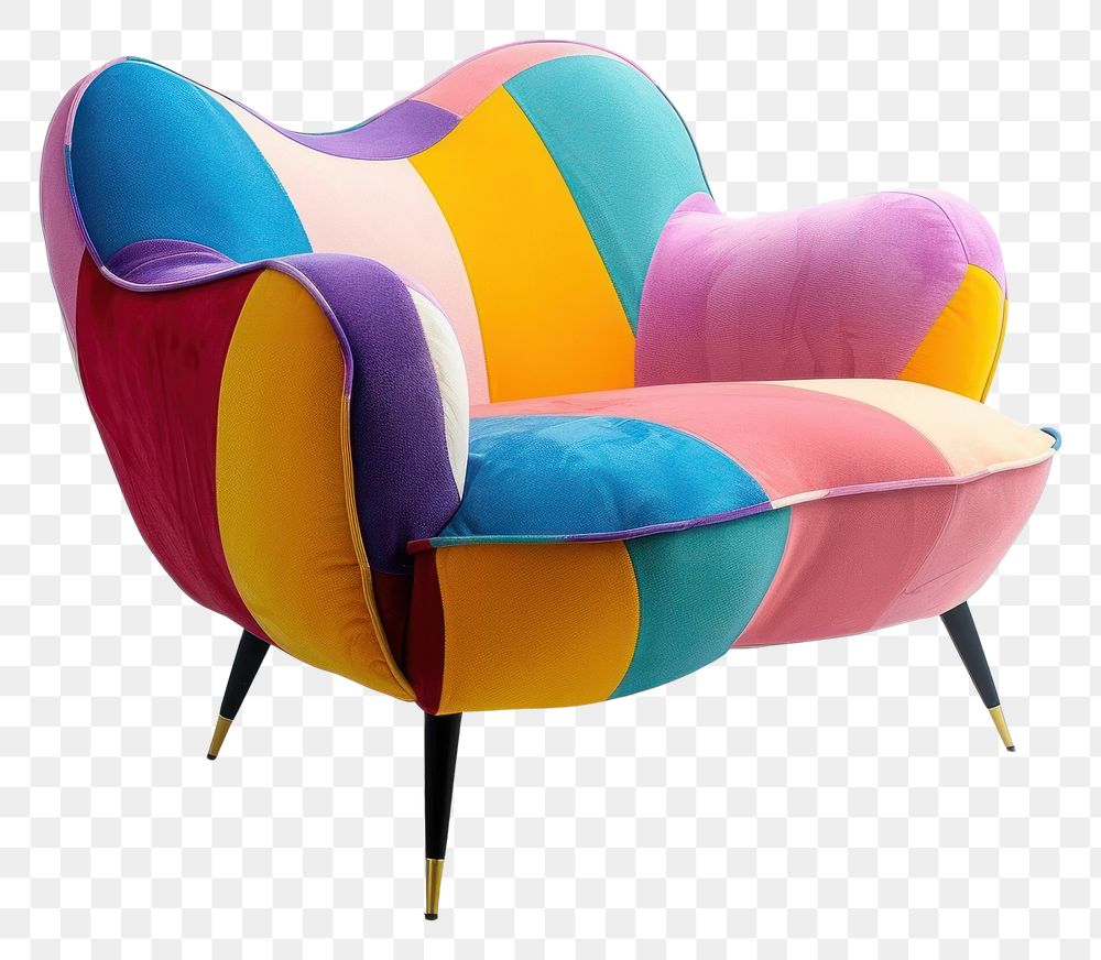 PNG  Modern pop chair furniture armchair comfortable.