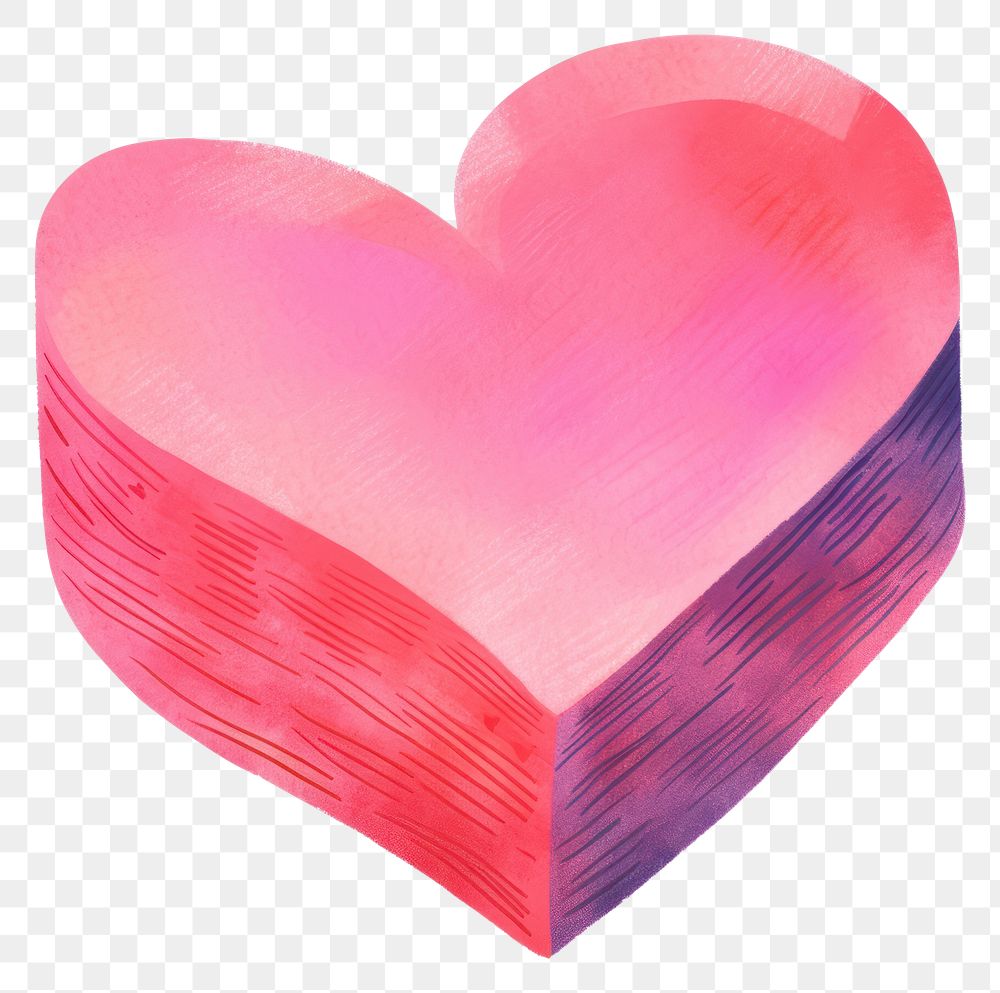 PNG Gift box heart pink red.