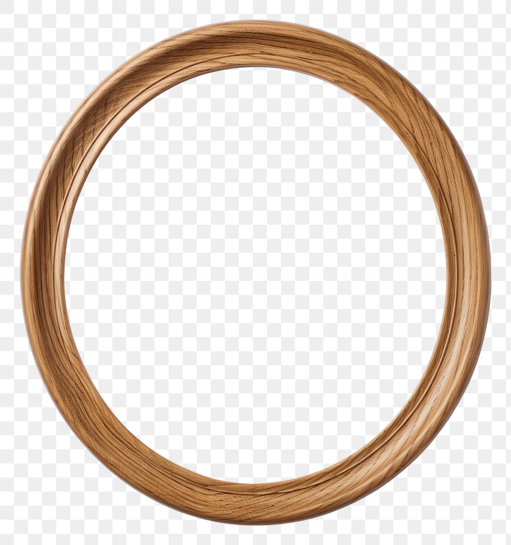 PNG Oak wood circle frame vintage jewelry photo white background.