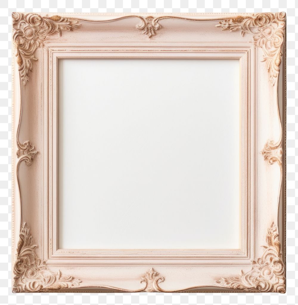 PNG Pastel brown square frame vintage white background rectangle history.