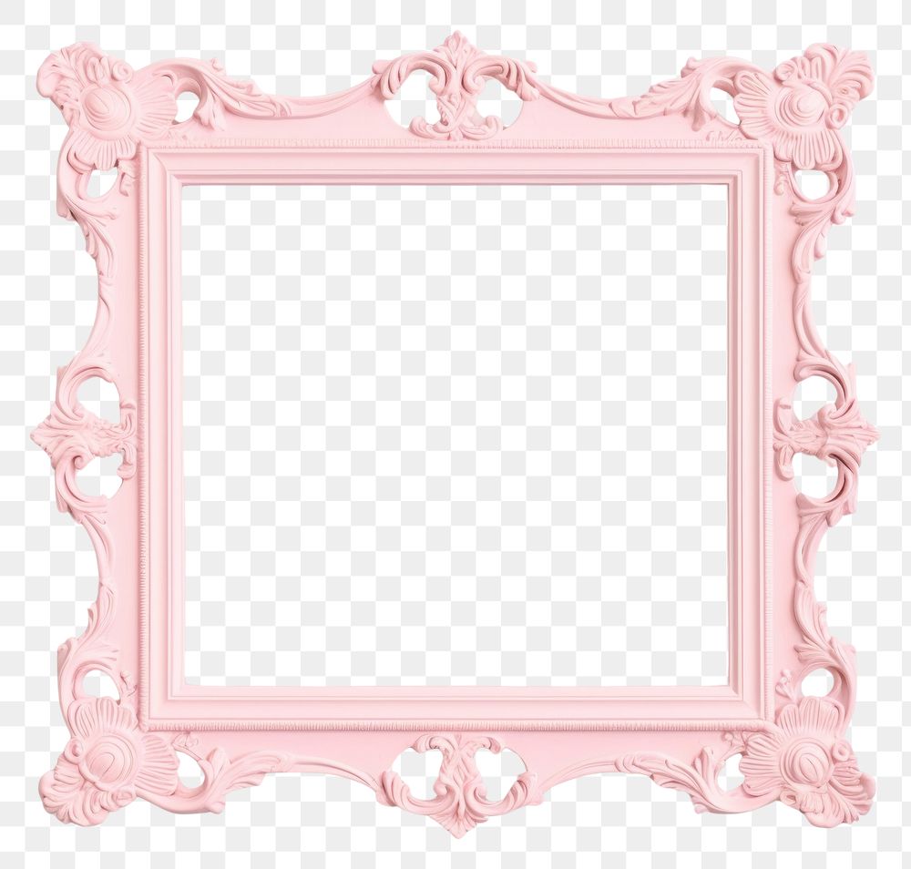 PNG Pastel pink frame vintage white background architecture decoration.