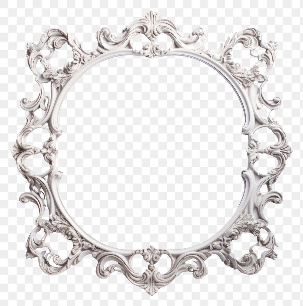 PNG Rococo square frame vintage jewelry white background accessories