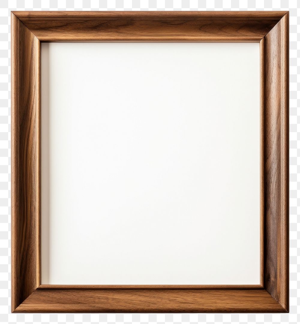 PNG Walnut wood square frame vintage backgrounds white background architecture.