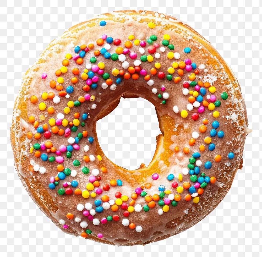 PNG Donut sprinkles dessert bagel