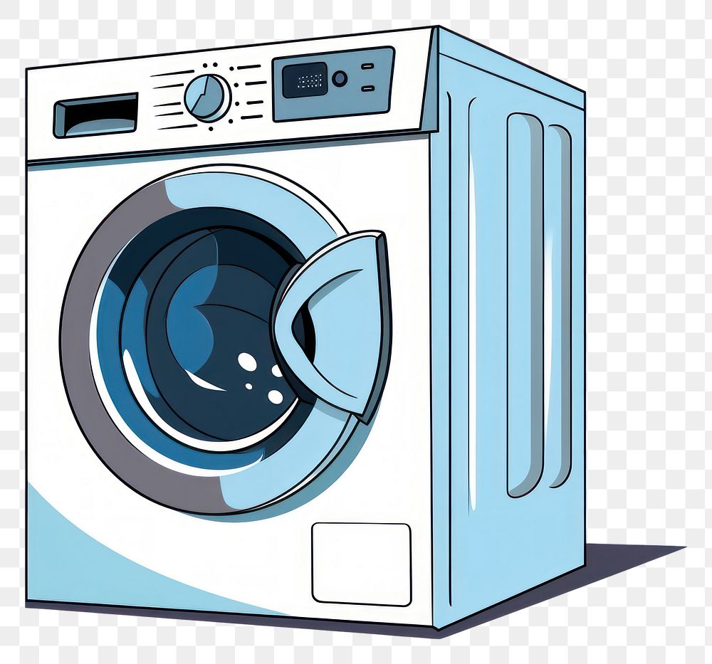 PNG Washing machine appliance cartoon dryer.