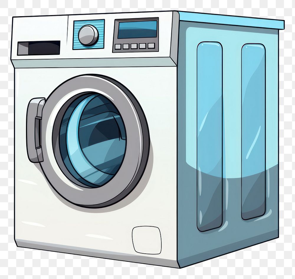 PNG Washing machine appliance dryer shape.