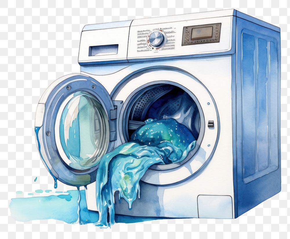 PNG Washing machine appliance laundry dryer.