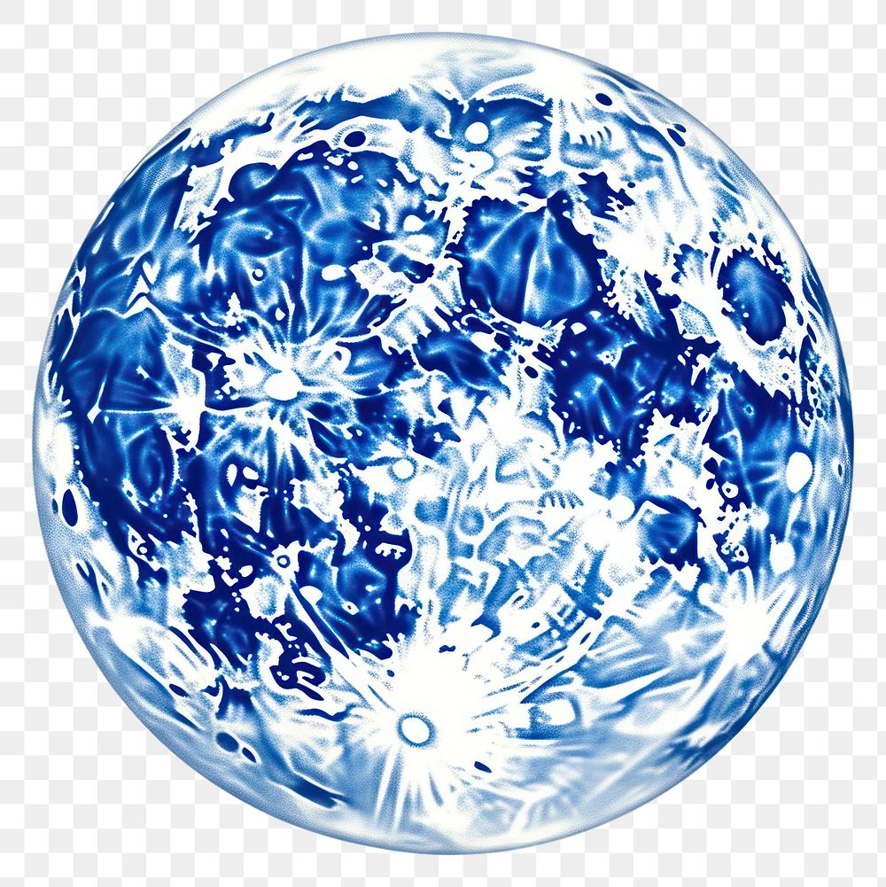 PNG Blue moon white background porcelain outdoors.