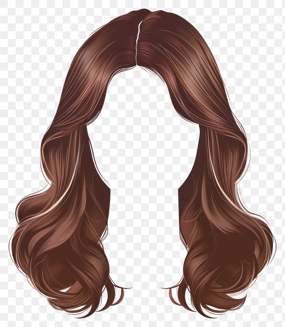 PNG Brown hair stlye adult white background hairstyle.