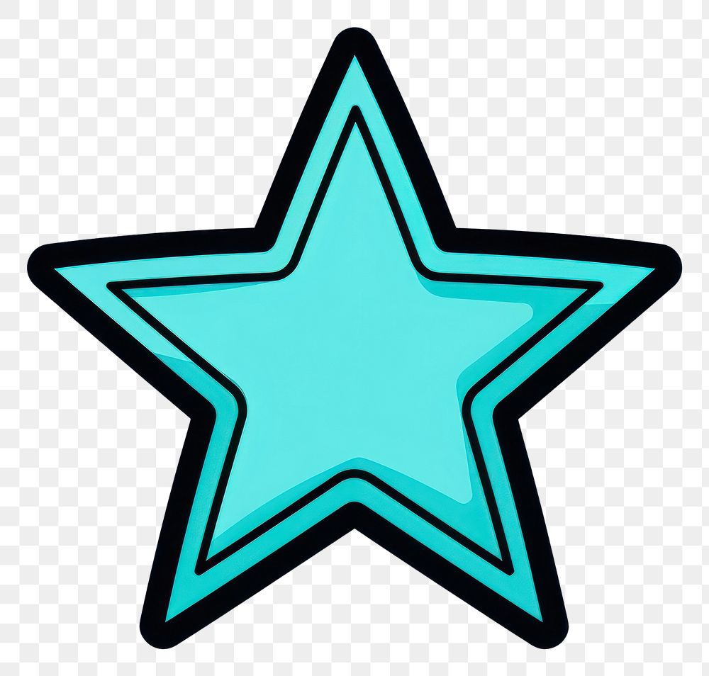 PNG Star icon cartoon symbol line.