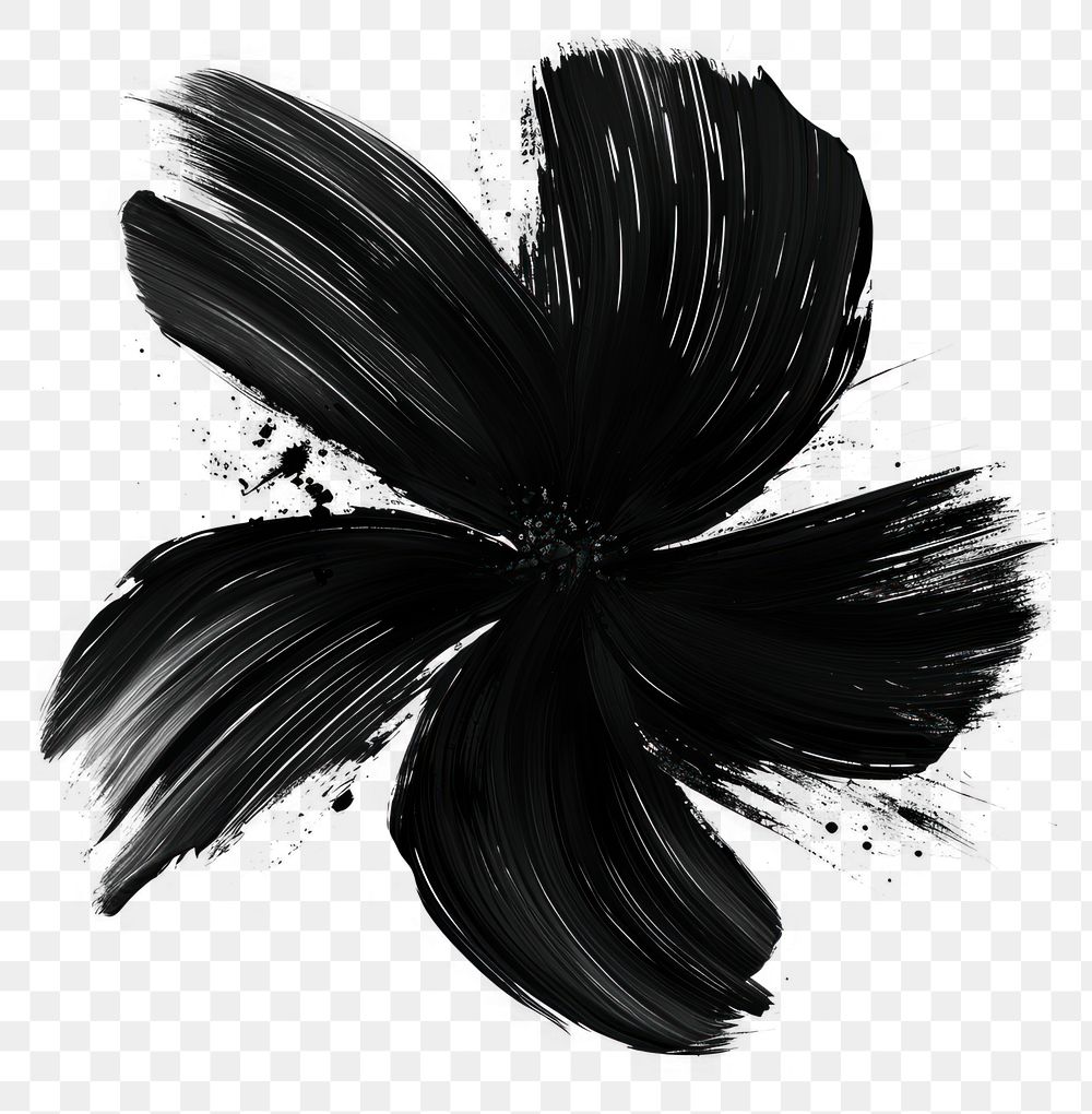 PNG Flower monochrome silhouette asteraceae.