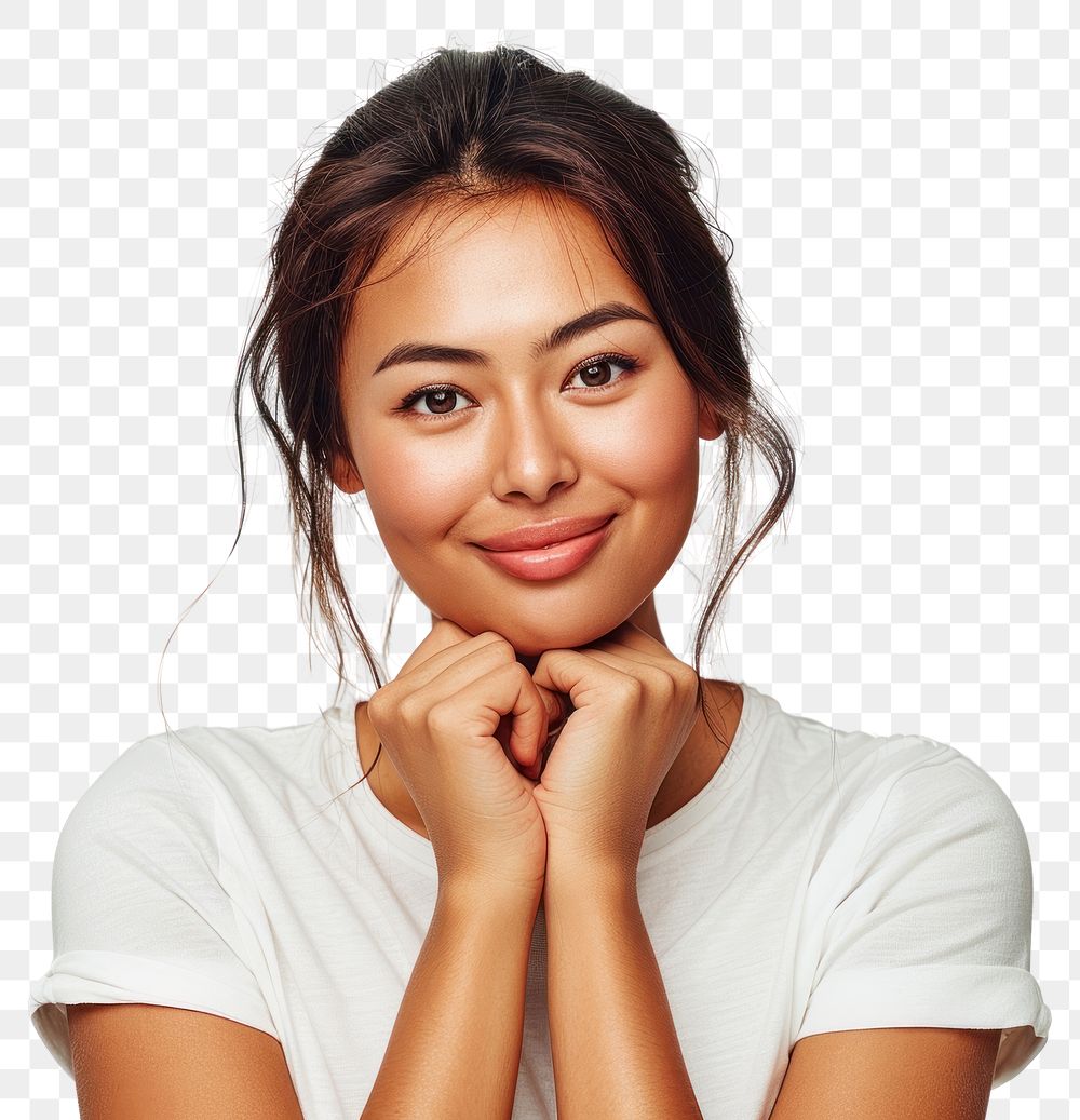PNG Young asian woman portrait smiling adult.