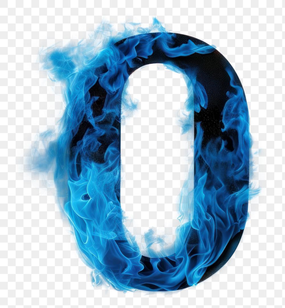 PNG Blue flame letter number 0 font text logo.
