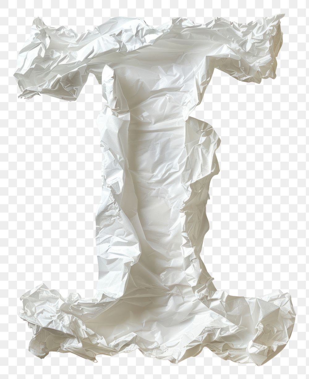 PNG Plastic bag alphabet i white white background aluminium.