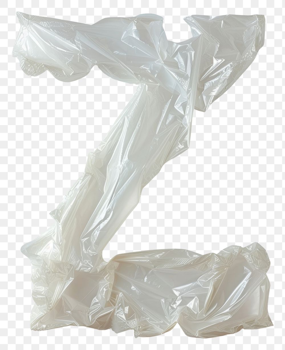 PNG Plastic bag alphabet Z white white background simplicity.