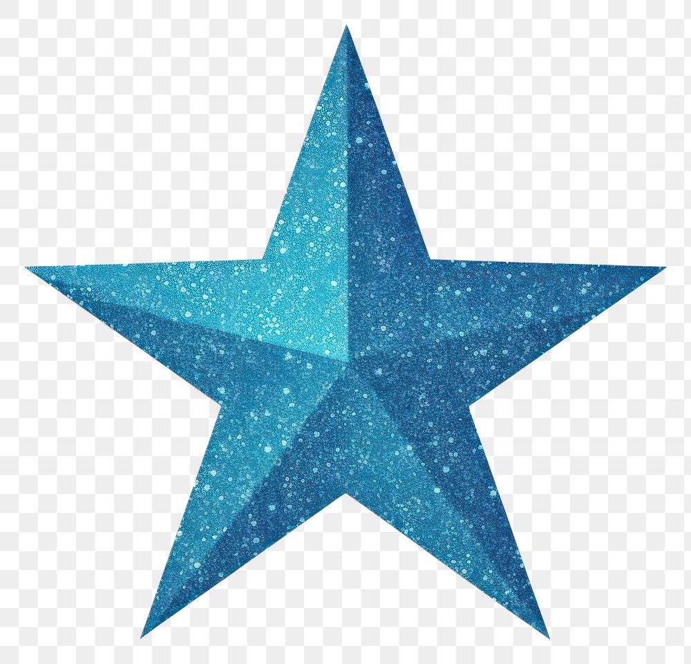 PNG Blue star icon symbol shape white background.