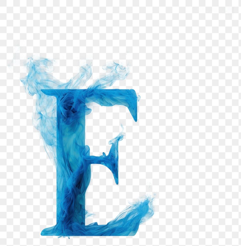 PNG Blue flame letter E font creativity abstract.