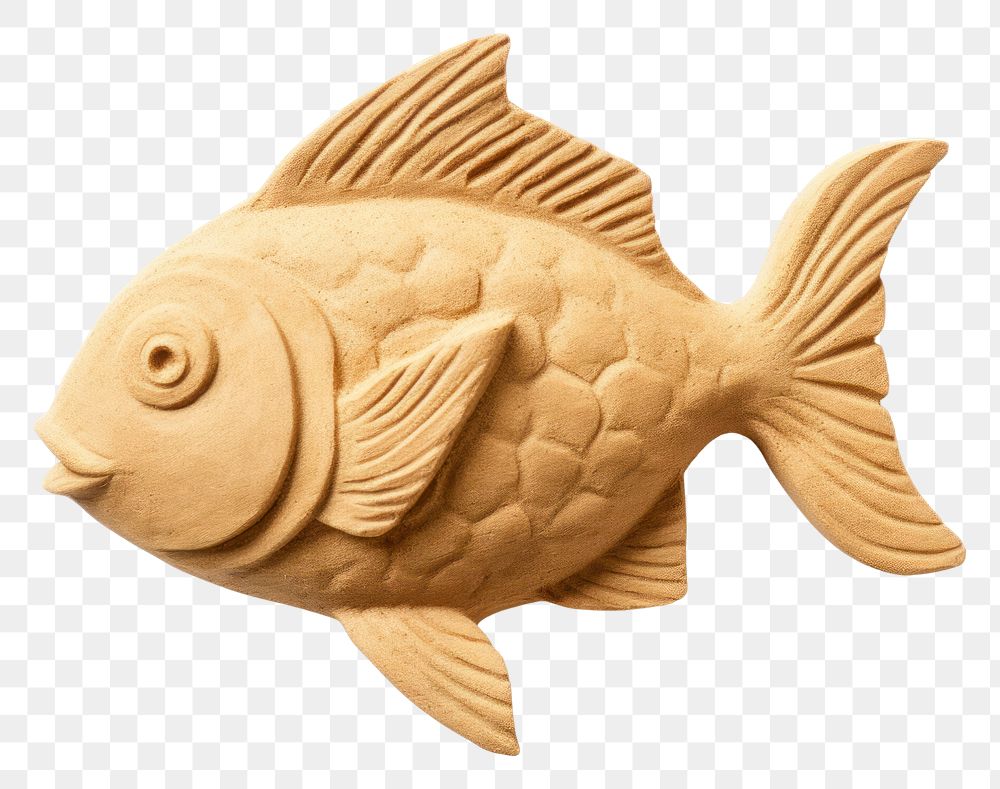 PNG Kids Sand Sculpture fish animal white background simplicity.
