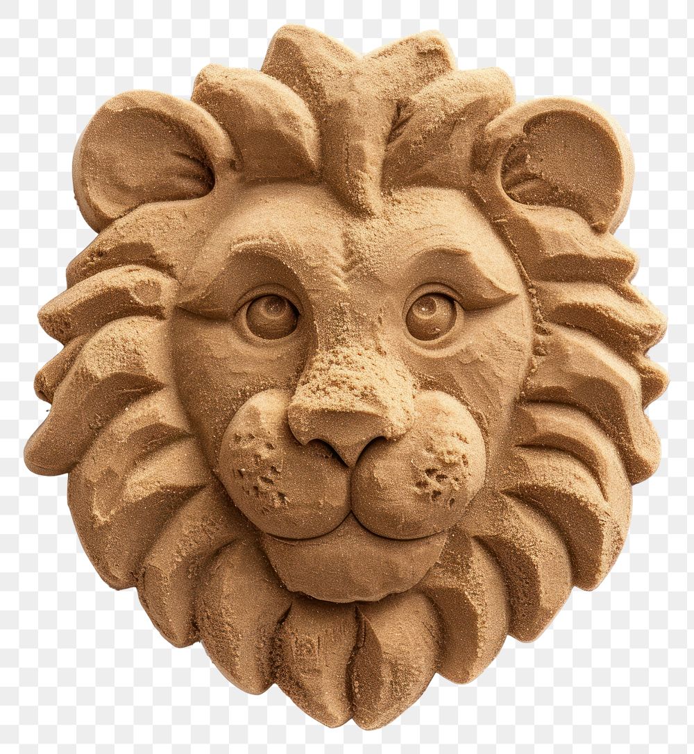 PNG Kids Sand Sculpture lion sculpture mammal animal.