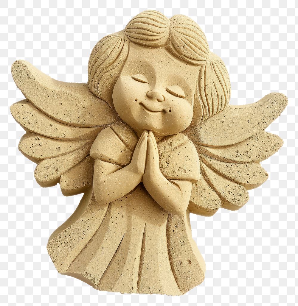 PNG Figurine angel art representation.