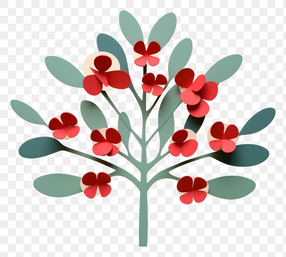 PNG Christmaas mistletoe christmas art accessories.