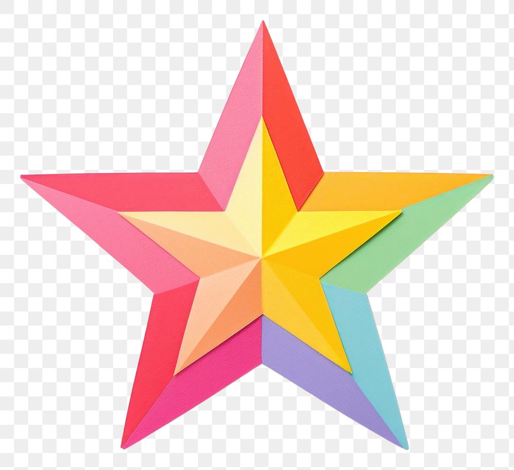 PNG Star symbol creativity origami.