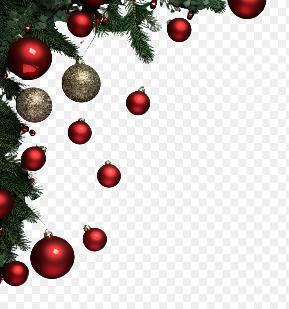 PNG Christmas ornaments backgrounds green gift.