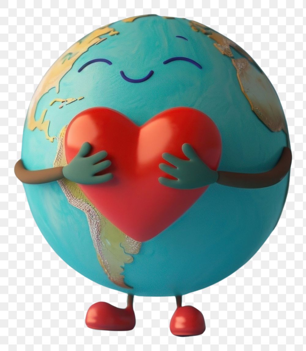 PNG Earth character cartoon sphere planet