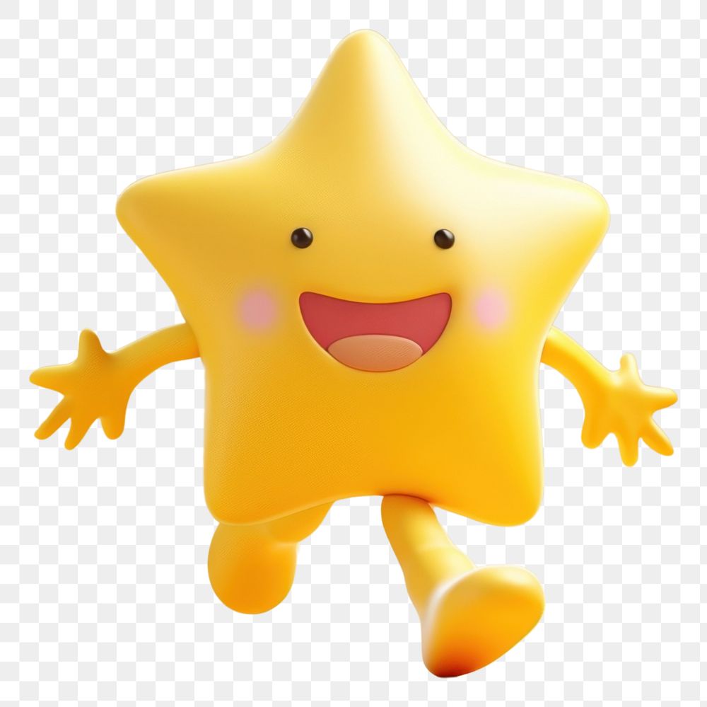 PNG Star character cartoon toy representation