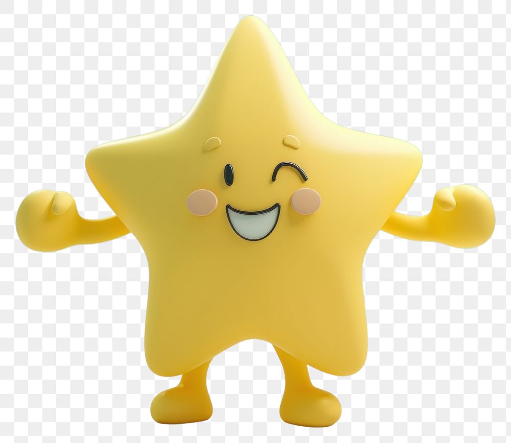 PNG Star character cartoon representation happiness.