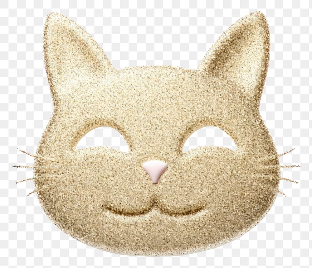 PNG Glitter happy cat icon animal mammal shape.